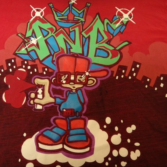 PNB NATION 4XL T-SHIRT VINTAGE DISTRESSED - Picture 4 of 12